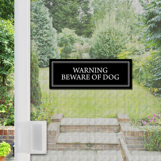 Stylish Safety: Why Homeowners Trust Our Beware of Dog Sign Decorations for Windows & Doors