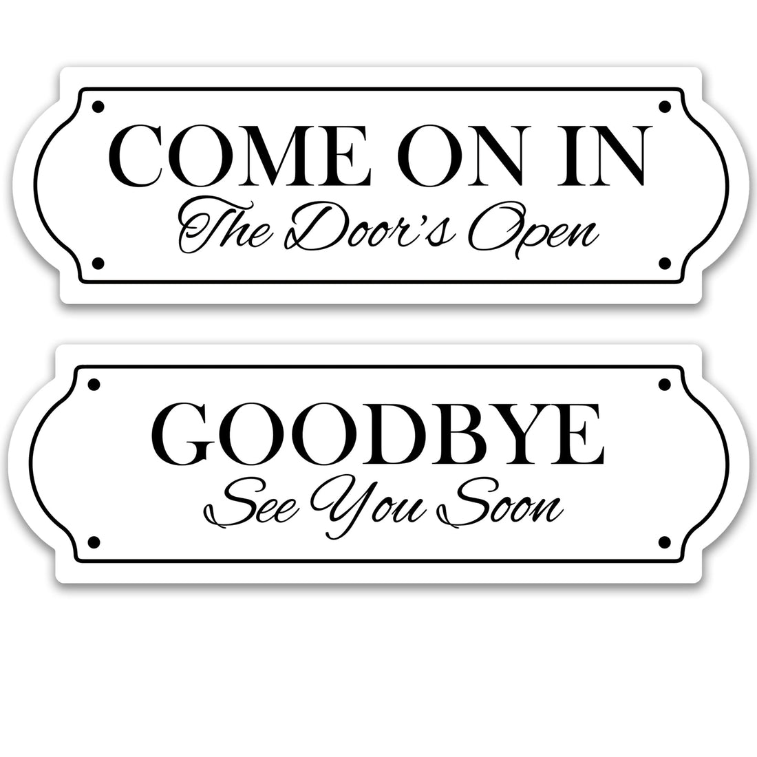 Modern and Eye-Catching Front Home Sign Decoration