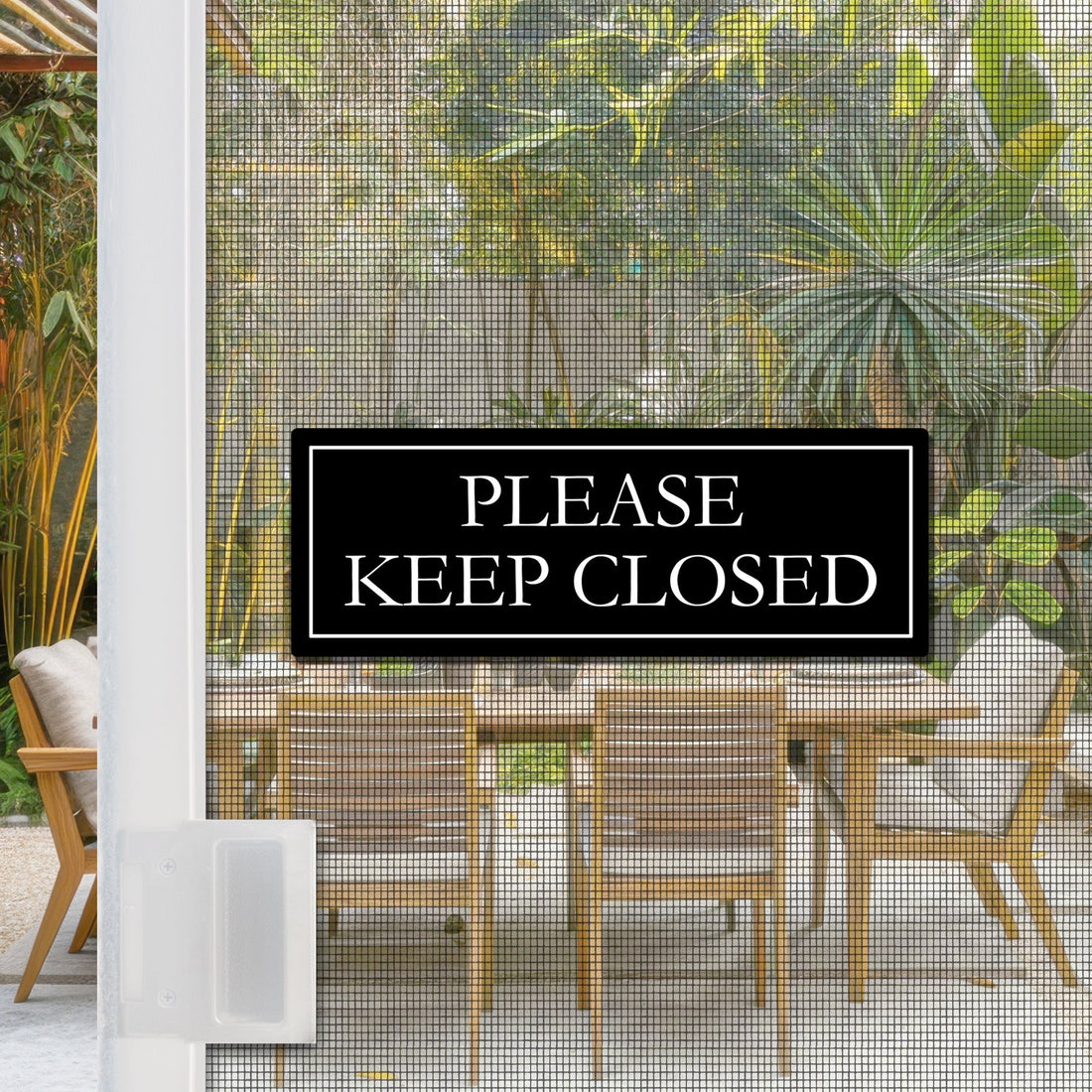 Stylish Door Magnets “Please Keep Closed” Sign for Homes