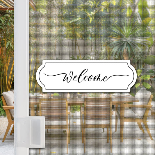 Mesh Magnets Glass Door Decals: A Simple Way to Welcome Guests