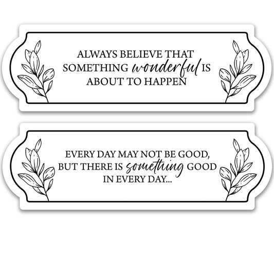 Positive Thoughts Sign Decorations for Windows & Doors That Inspire Every Day