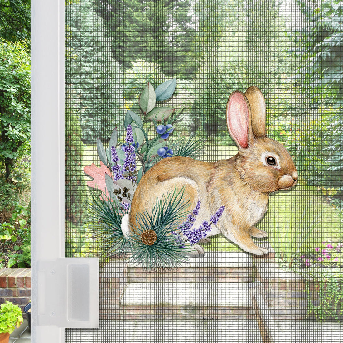 Screen Door Magnets Vintage Rabbit Sign