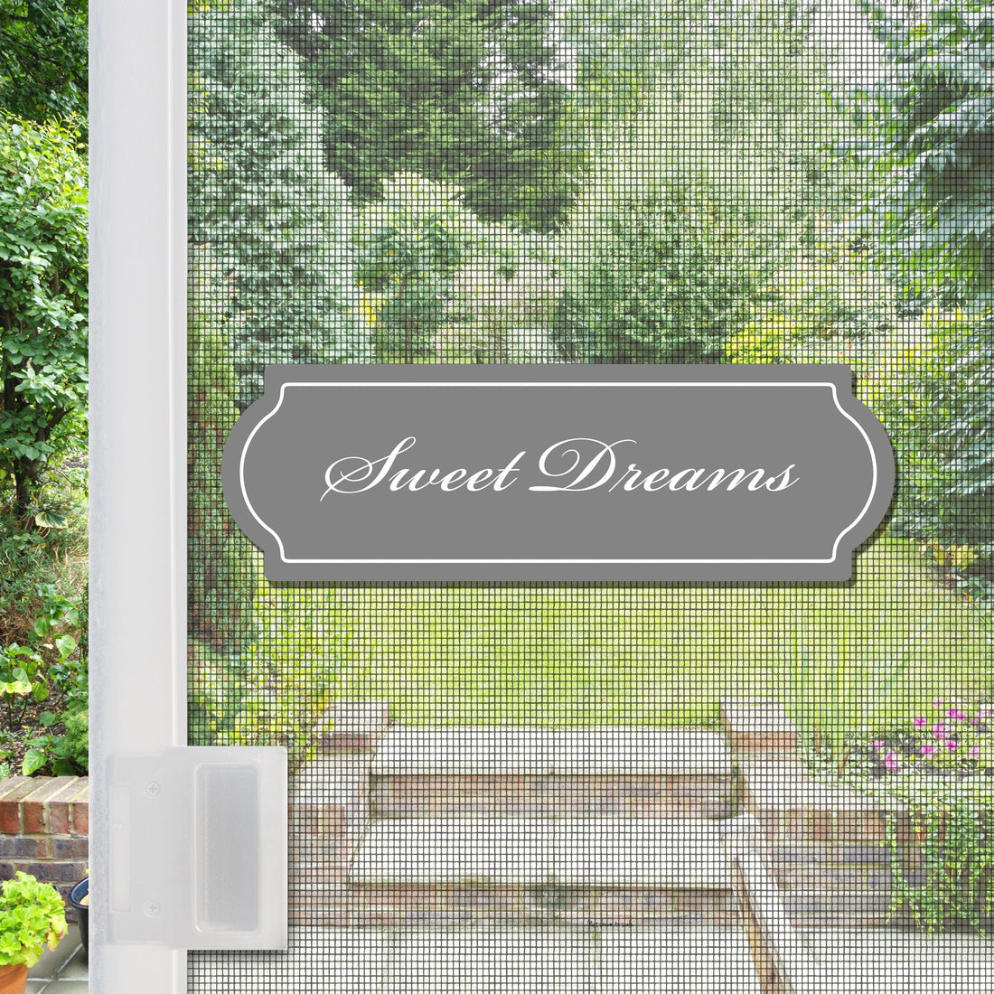 Anti-Collision Sweet Dreams Grey Sign for Bedrooms