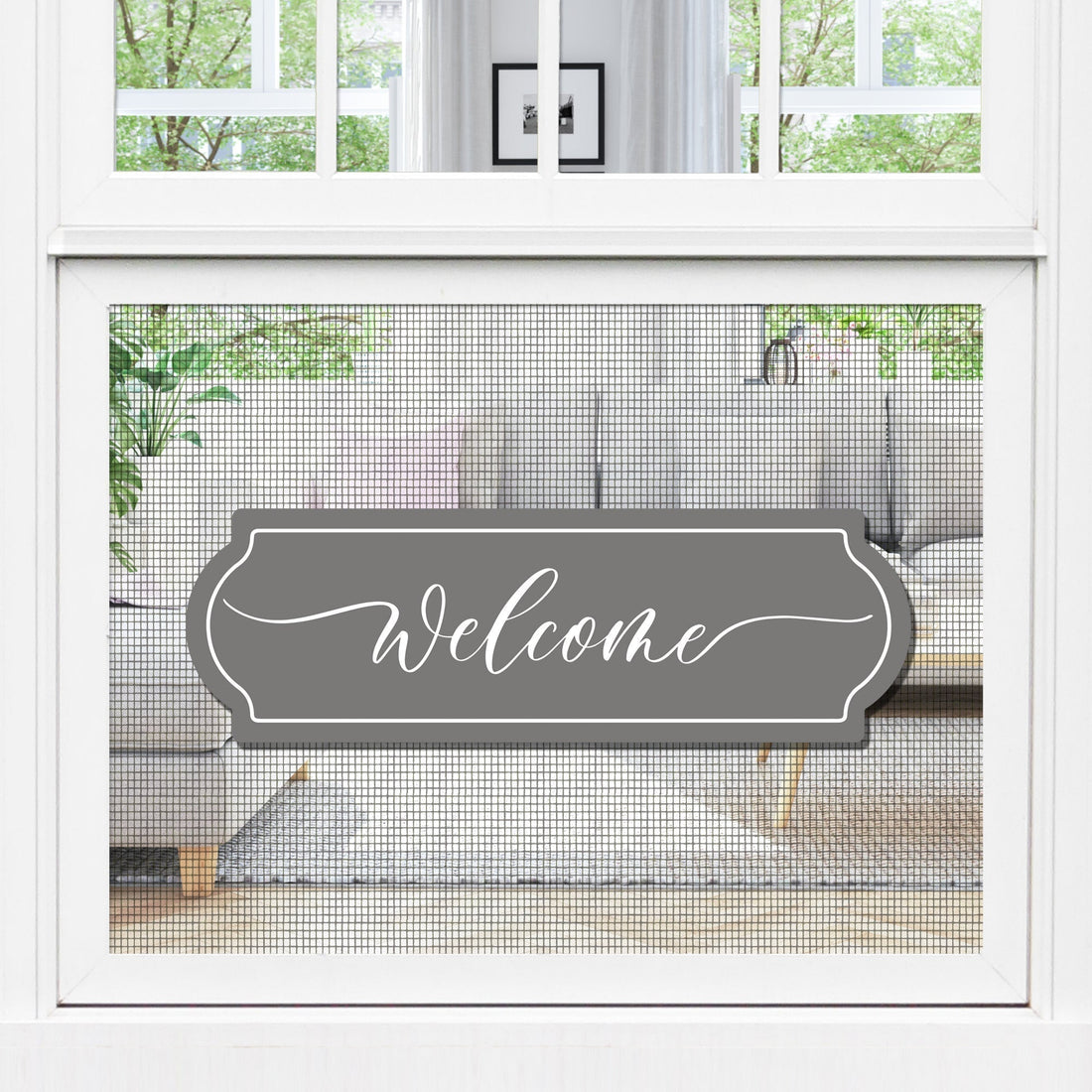 Keep Your Entryway Safe with an Anti-Collision Welcome Gray Sign