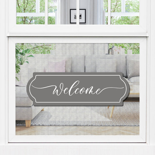 Keep Your Entryway Safe with an Anti-Collision Welcome Gray Sign