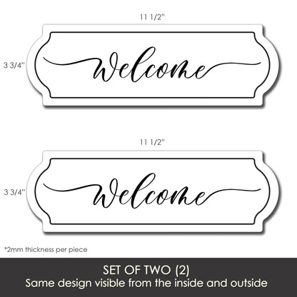 Decorations for Screen Windows & Doors (Set of 2) - Welcome