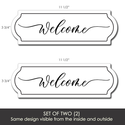 PRE-ORDER Flexible Screen Door Magnets (Set of 2) - Welcome