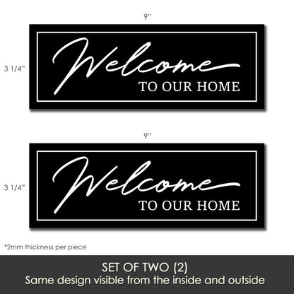 Decorations for Screen Windows & Doors (Set of 2) - Welcome to Our Home