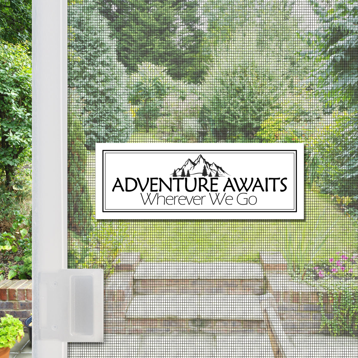Flexible Screen Door Magnets (Not for Retractable/Glass) - Adventure Awaits