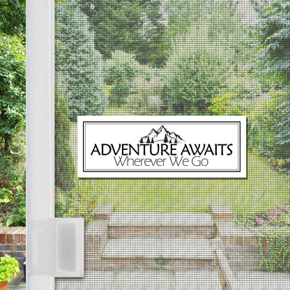 Flexible Screen Door Magnets (Not for Retractable/Glass) - Adventure Awaits