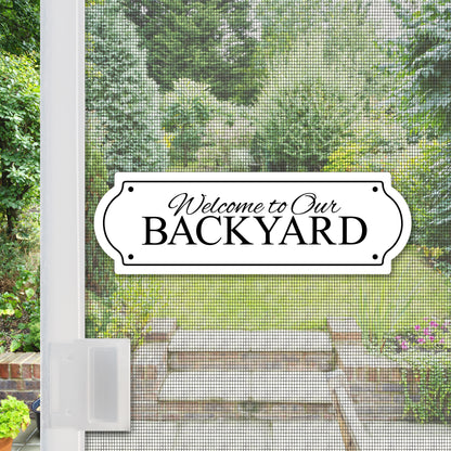 Acrylic Screen Magnets for Screen Doors & Windows (Set of 2) - Backyard