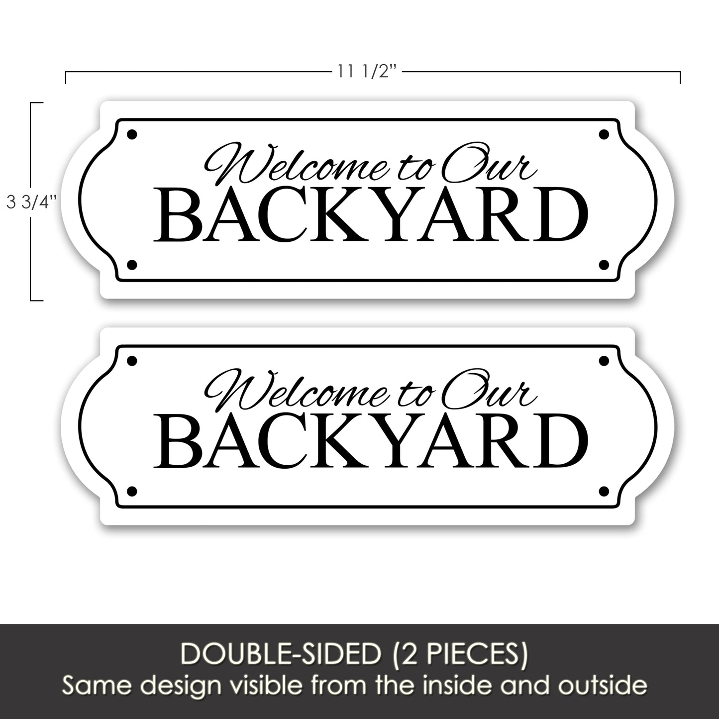 Flexible Screen Door Magnets (Not for Retractable/Glass) - Backyard