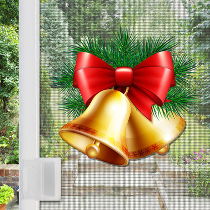 Decorations for Screen Windows & Doors (Set of 2) - Christmas Bells