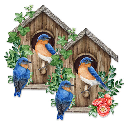 Decorations for Screen Windows & Doors (Set of 2) - Birdhouse