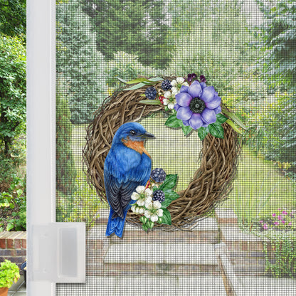 PRE-ORDER Acrylic Screen Magnets for Screen Doors & Windows (Set of 2) - Bird's Wreath