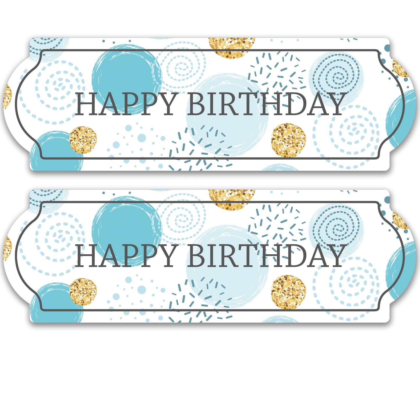 Decorations for Screen Windows & Doors (Set of 2) - Birthday Blue