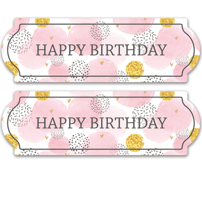 Decorations for Screen Windows & Doors (Set of 2) - Birthday Pink