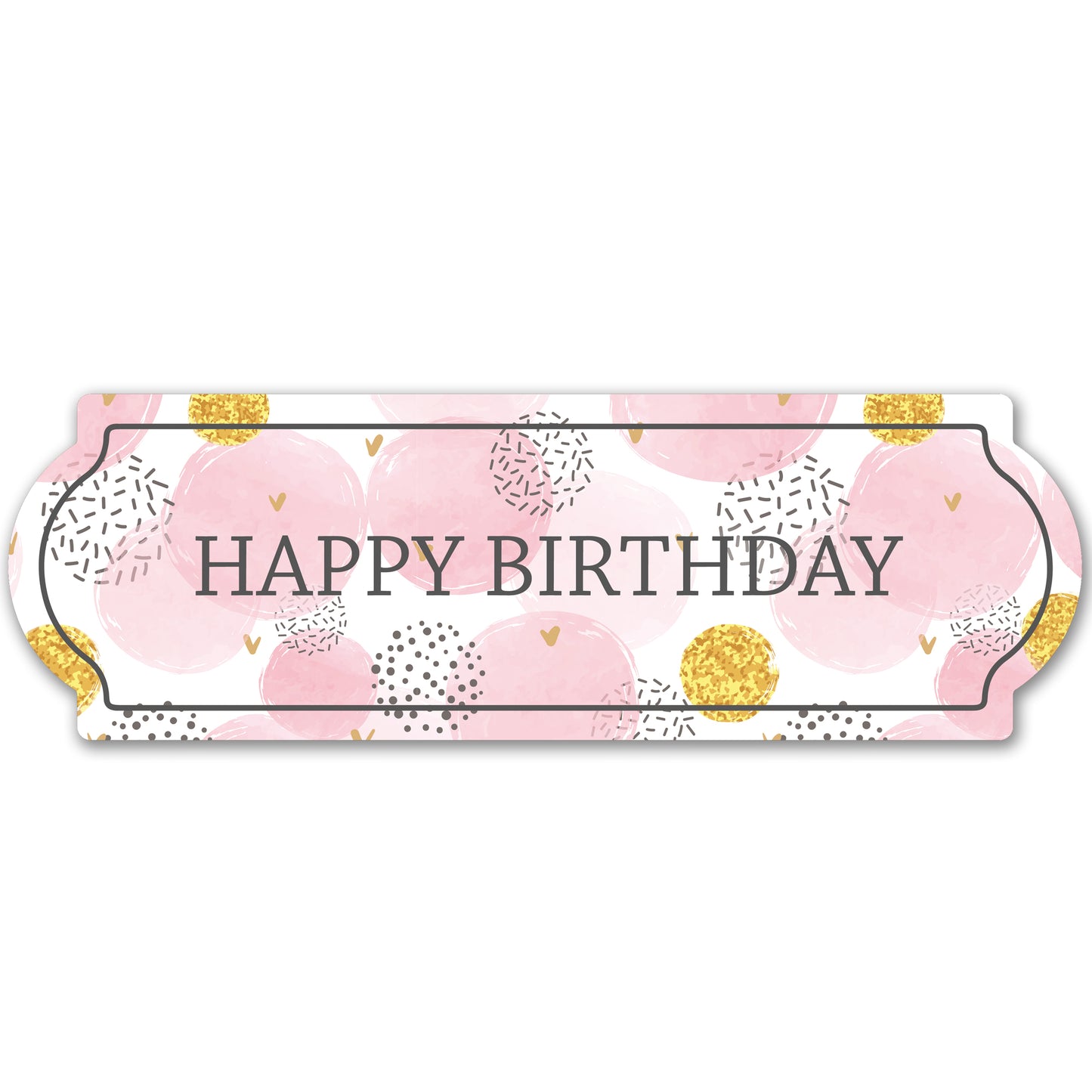 Decorations for Screen Windows & Doors (Set of 2) - Birthday Pink