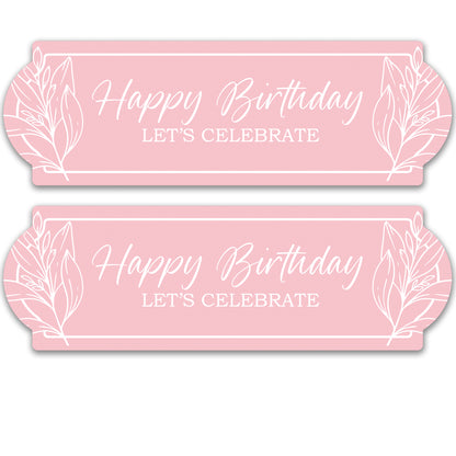 Decorations for Screen Windows & Doors (Set of 2) - Birthday Pink Floral