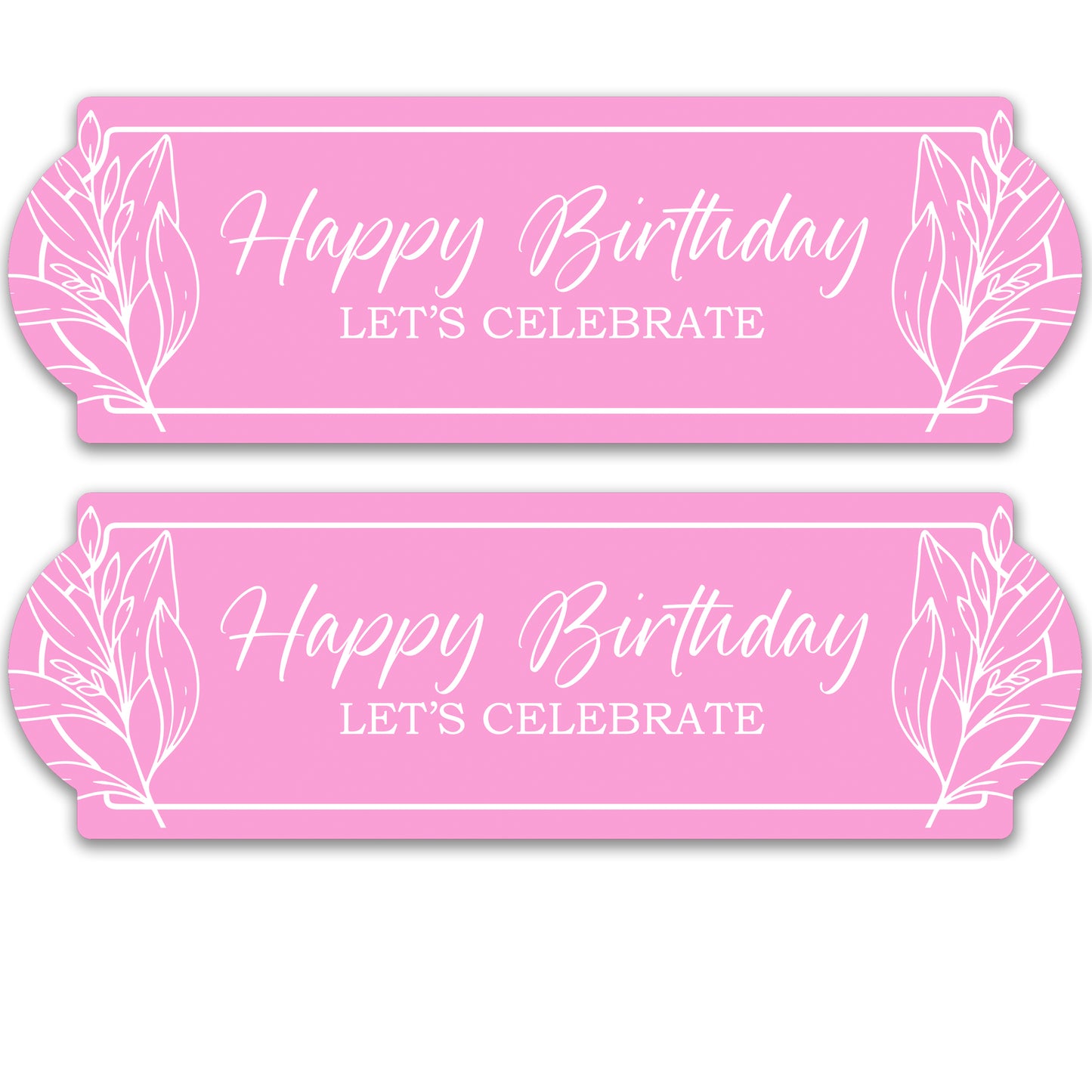 Decorations for Screen Windows & Doors (Set of 2) - Birthday Pink Floral