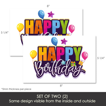 Decorations for Screen Windows & Doors (Set of 2) - Happy Birthday