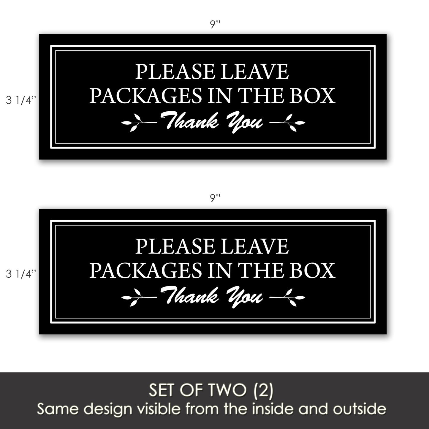 Decorations for Screen Windows & Doors (Set of 2) - (Small) Packages in Box