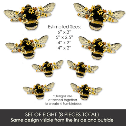 Flexible Screen Door Magnets (Not for Retractable/Glass) - Bumblebees Variety