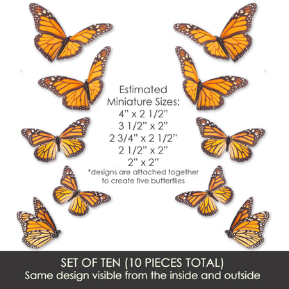 Flexible Screen Door Magnets (Not for Retractable/Glass) - MINI Butterflies Set
