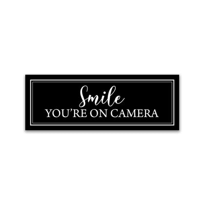 Decorations for Screen Windows & Doors (Set of 2) - (Small) Smile You're on Camera