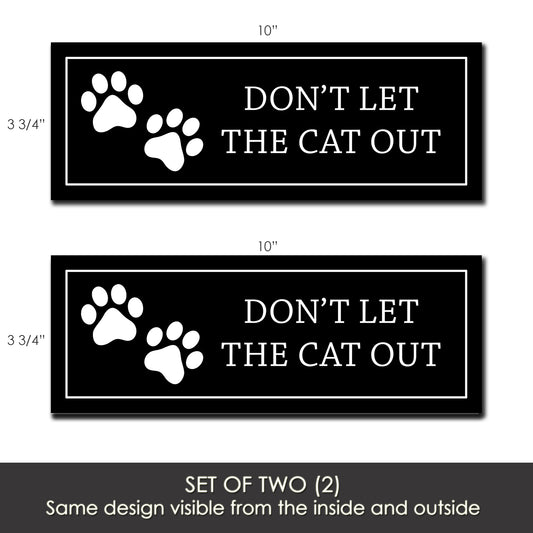 Flexible Screen Door Magnets (Not for Retractable/Glass) - Cat Out