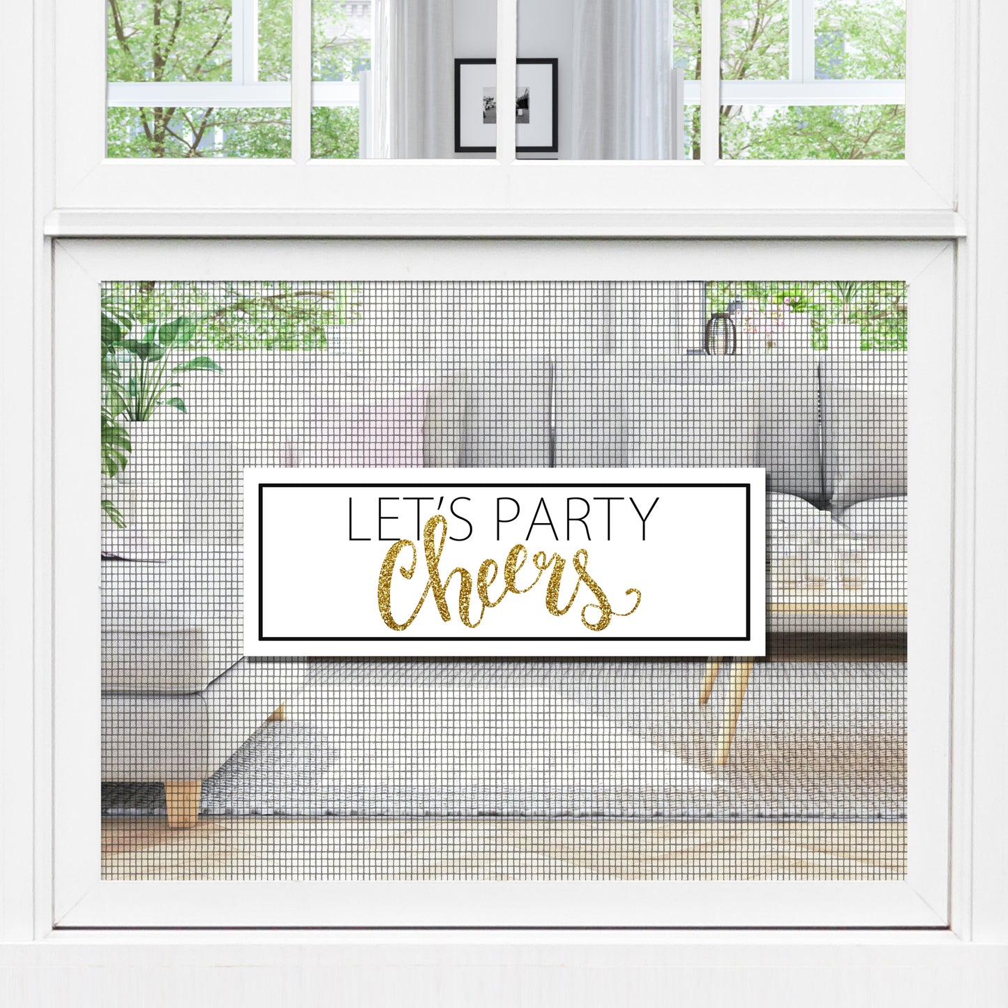 Decorations for Screen Windows & Doors (Set of 2) - Let's Party Cheers