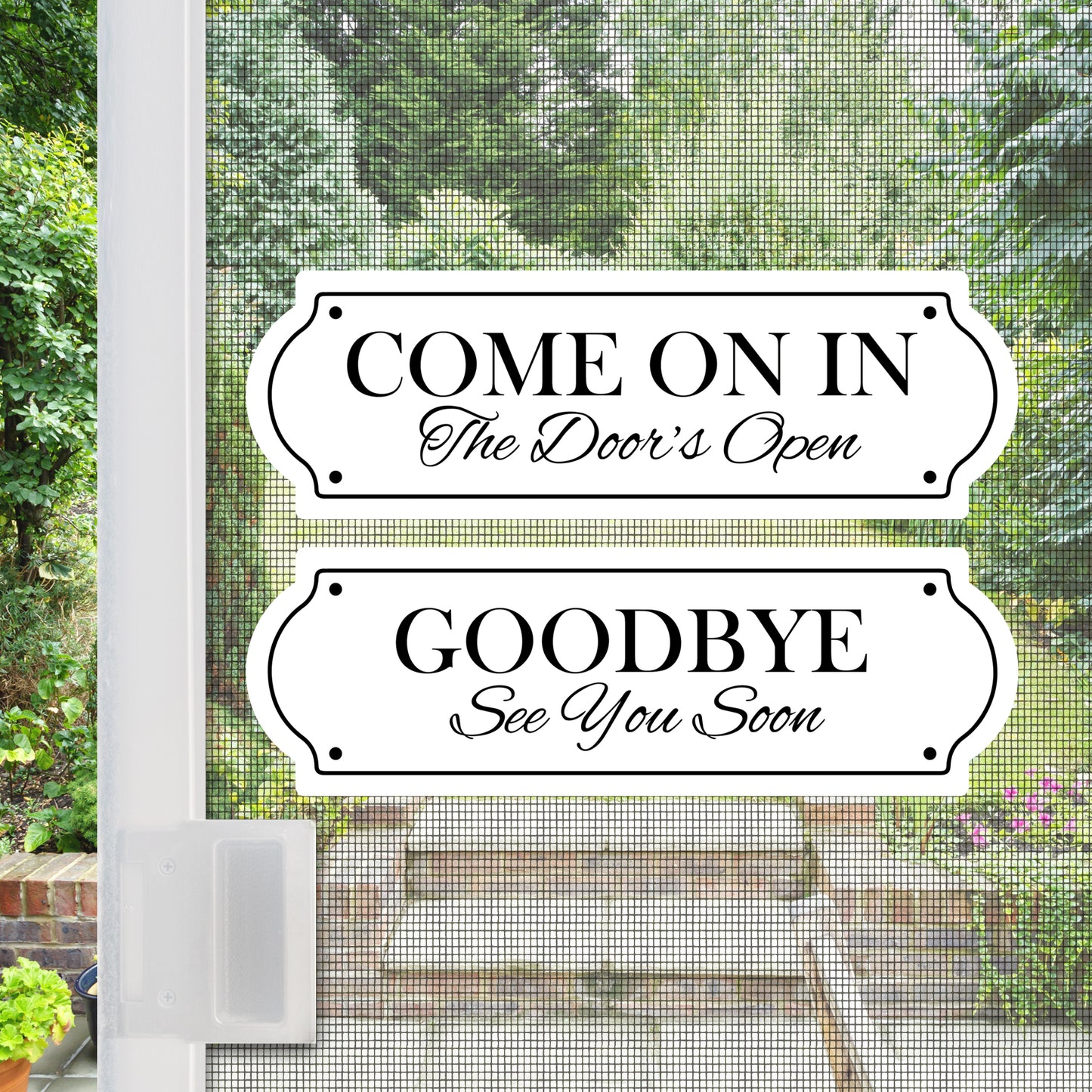 Flexible Screen Door Magnets (Not for Retractable/Glass) - Come On In