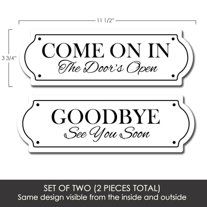 Acrylic Screen Door Magnets (Not for Retractable/Glass) - Come On In