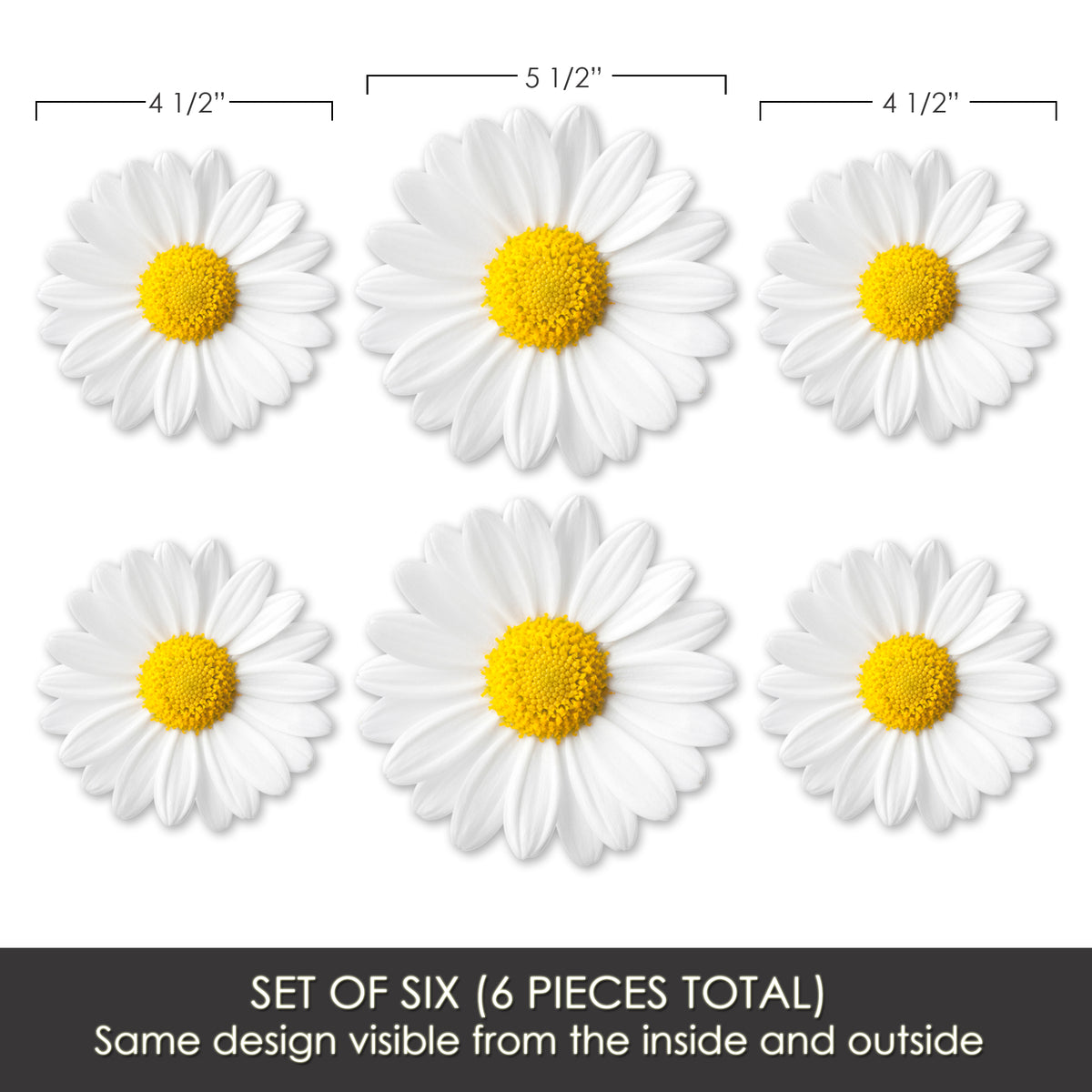 Flexible Screen Door Magnets (Not for Retractable/Glass) - Daisy Trio