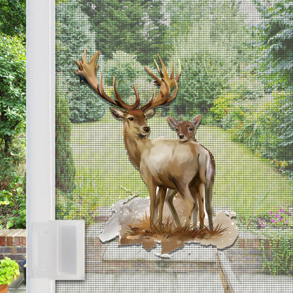 Decorations for Screen Windows & Doors (Set of 2) - (Small) Deer