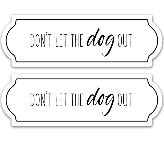 Decorations for Screen Windows & Doors (Set of 2) - Dog Out