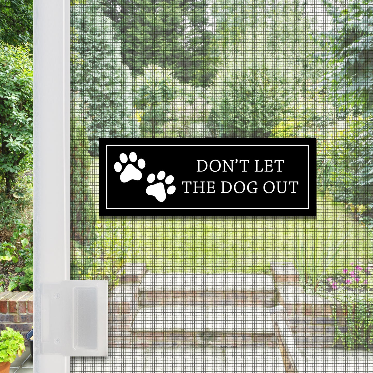 Decorations for Screen Windows & Doors (Set of 2) - Dog Out Paws