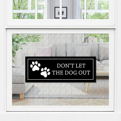 Decorations for Screen Windows & Doors (Set of 2) - Dog Out Paws