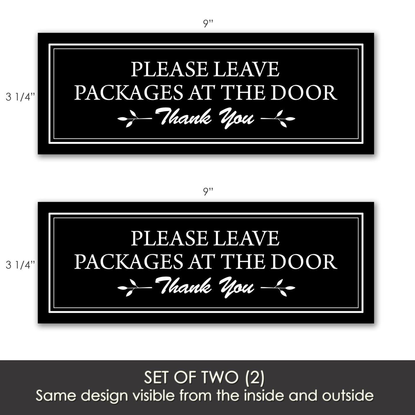 Decorations for Screen Windows & Doors (Set of 2) - (Small) Packages at Door