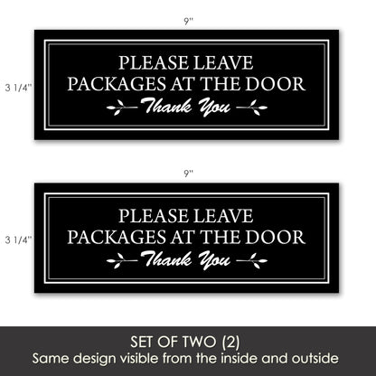 Decorations for Screen Windows & Doors (Set of 2) - (Small) Packages at Door