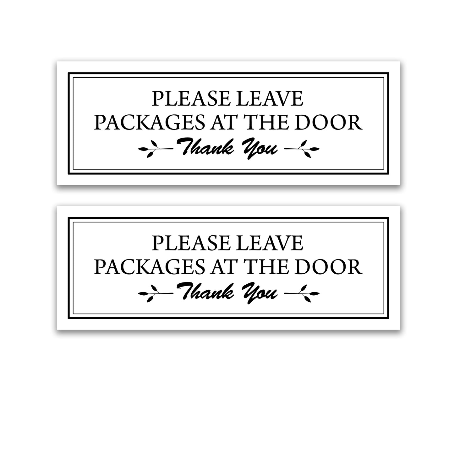 Decorations for Screen Windows & Doors (Set of 2) - (Small) Packages at Door White