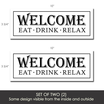 PRE-ORDER Flexible Screen Door Magnets (Set of 2) - Eat Drink Relax