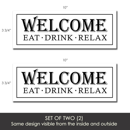Flexible Screen Door Magnets (Not for Retractable/Glass) - Eat Drink Relax