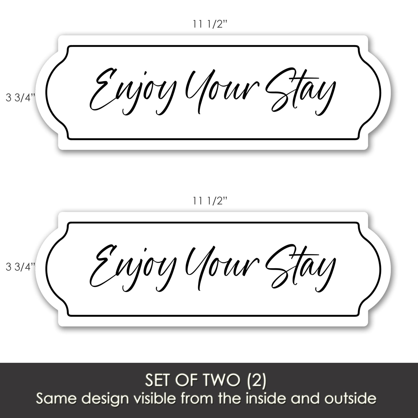 Decorations for Screen Windows & Doors (Set of 2) - Enjoy Your Stay