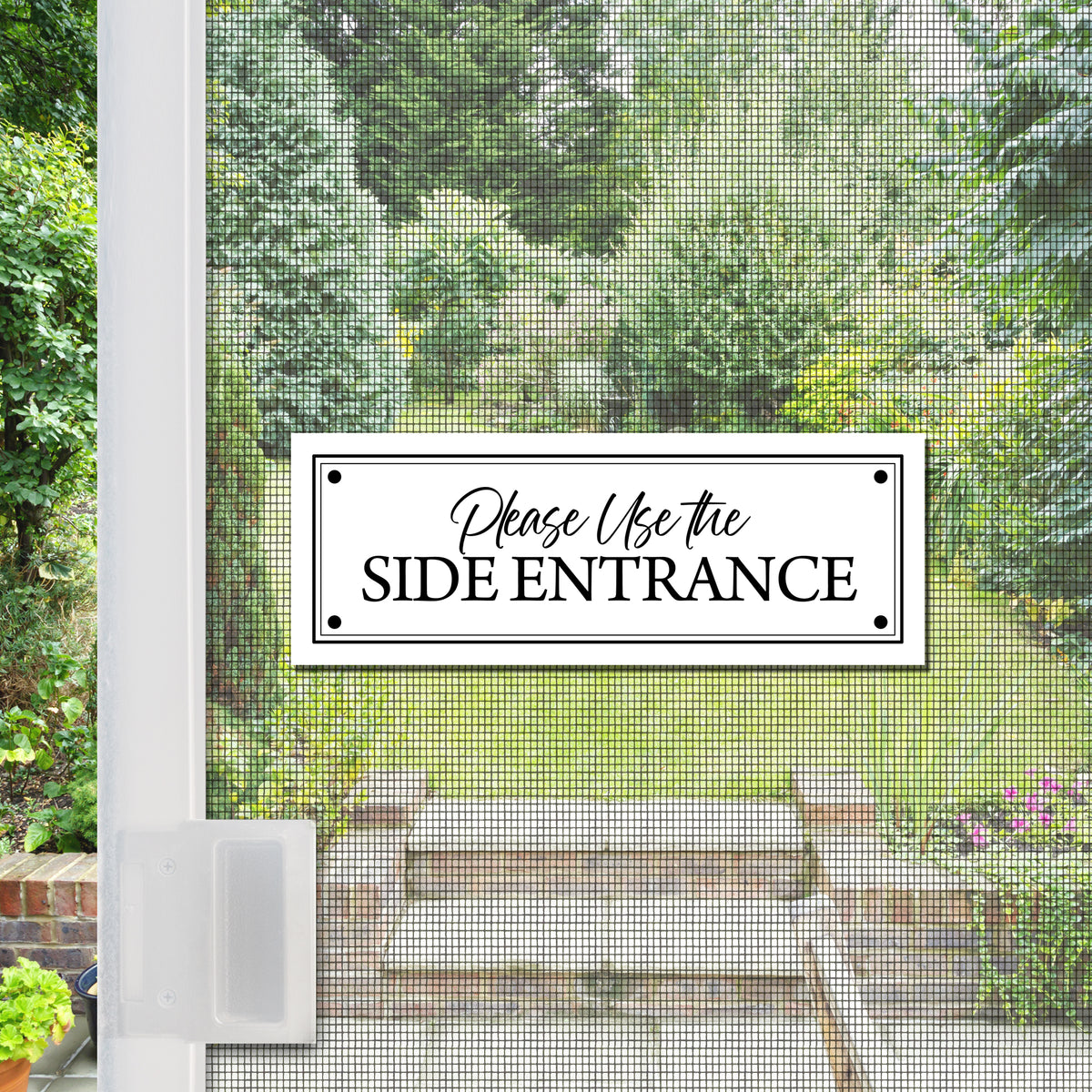 Flexible Screen Door Magnets (Not for Retractable/Glass) - Side Entrance