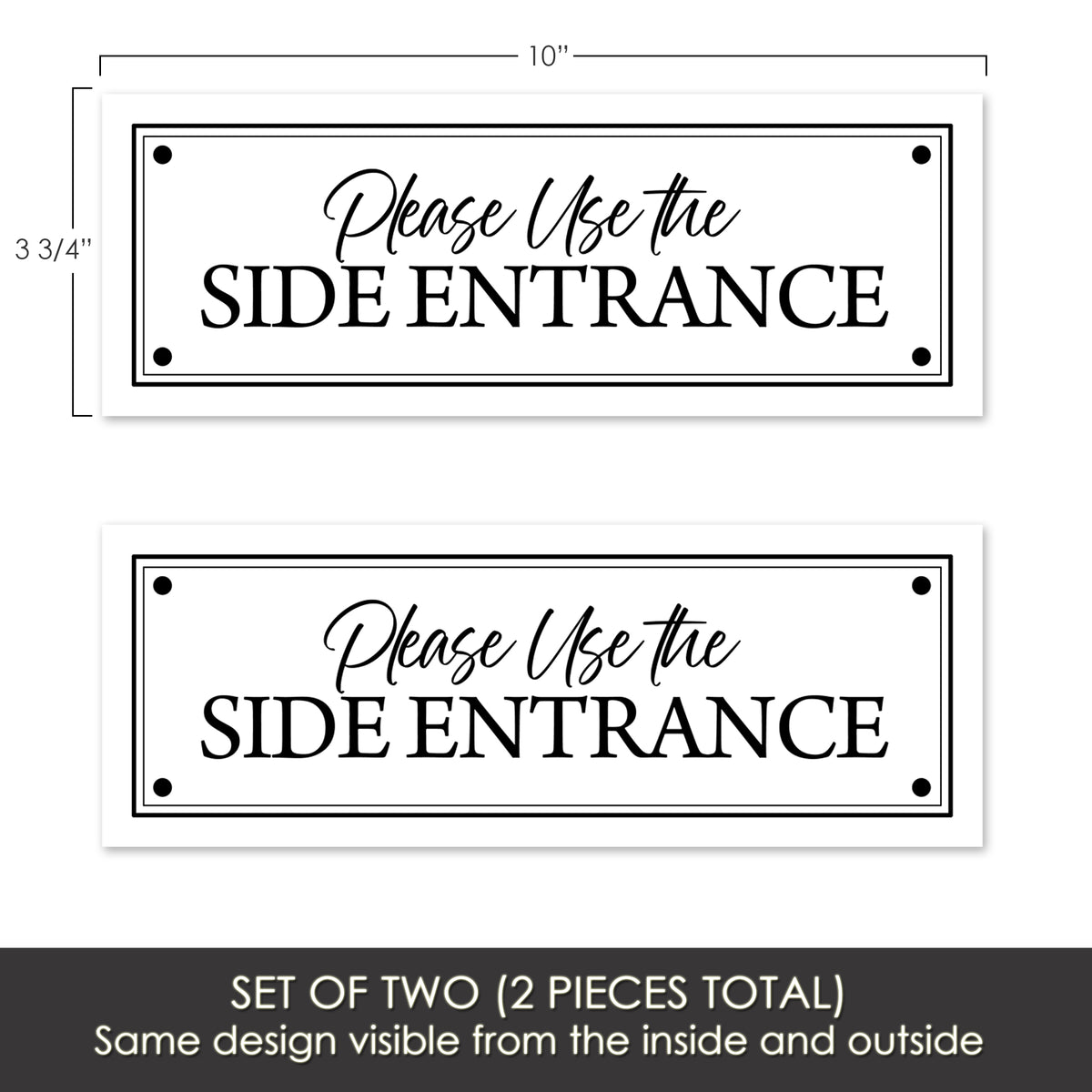 Flexible Screen Door Magnets (Not for Retractable/Glass) - Side Entrance