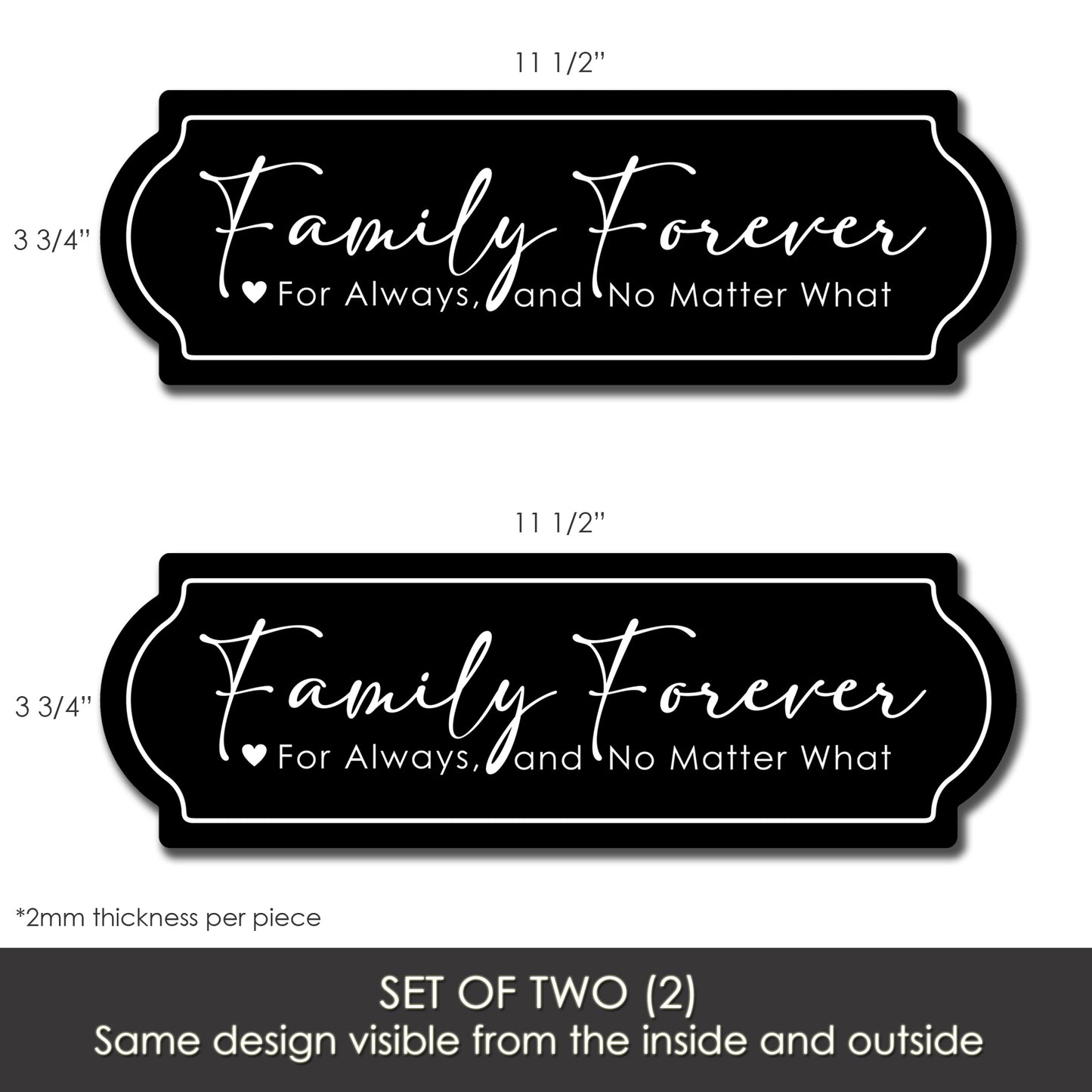 Decorations for Screen Windows & Doors (Set of 2) - Family Forever