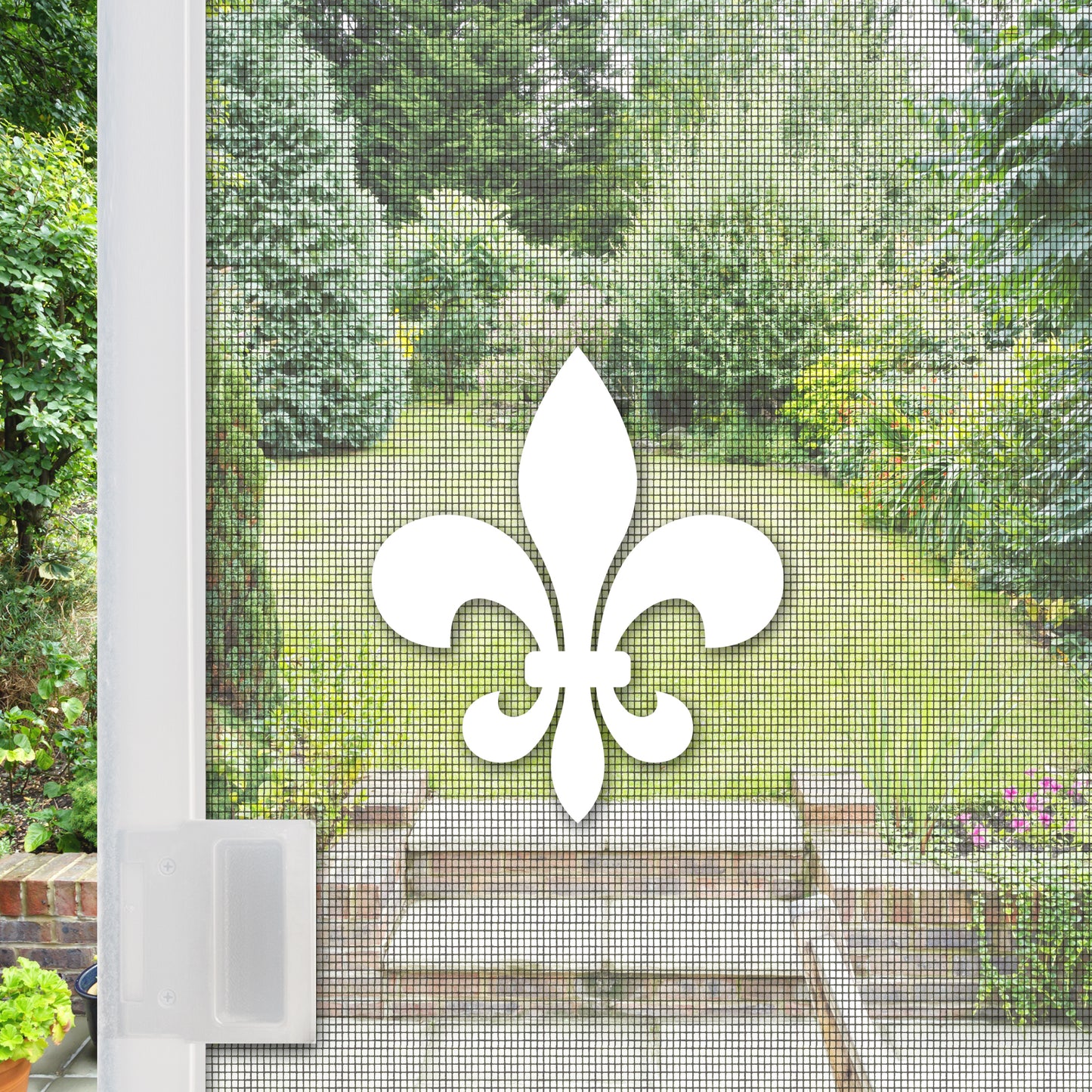 Flexible Screen Door Magnets (Not for Retractable/Glass) - Fleur De Lis