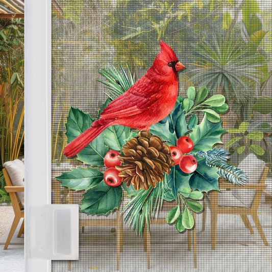 Flexible Screen Door Magnets (Set of 2) - Cardinal