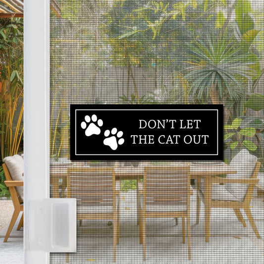 Flexible Screen Door Magnets (Set of 2) - Cat Out